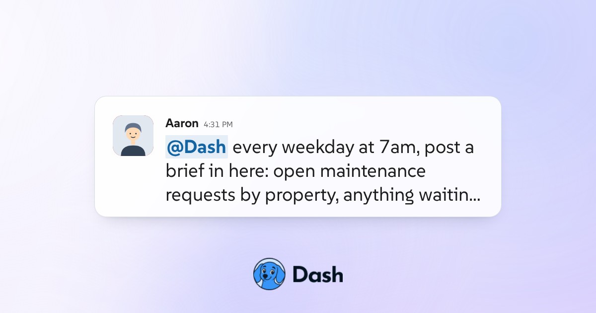 Conversation preview for Schedule a daily portfolio brief in Slack