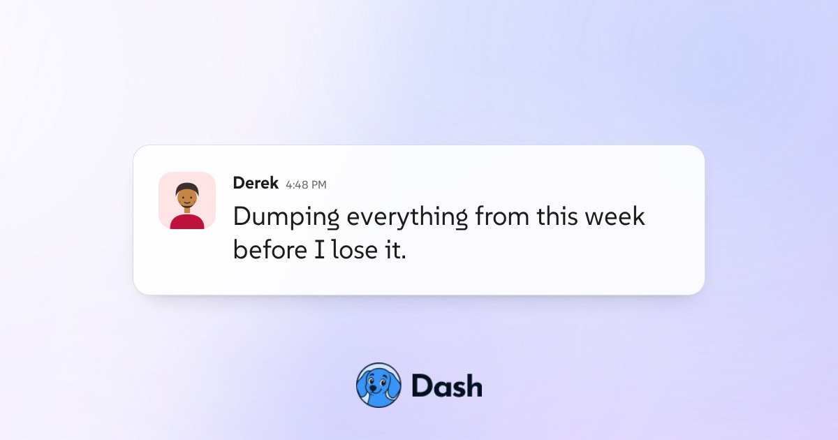 Conversation preview for Turn a week of notes into a priority list