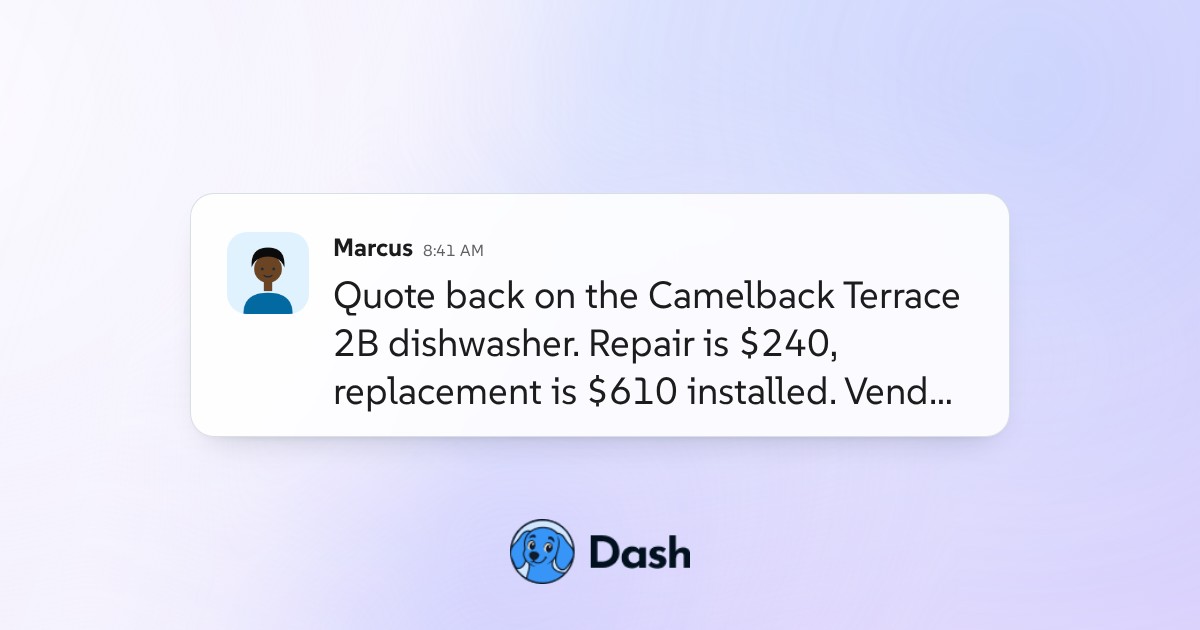 Conversation preview for Decide repair or replace from repair history